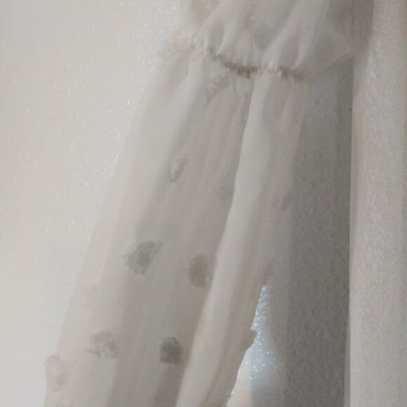 Ember women's size L white sheer cardigan sweater - Picture 5 of 16